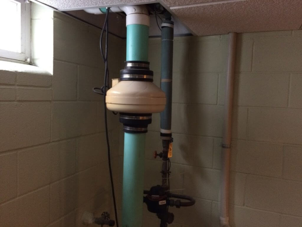Brookfield Radon - Incorrectly Installed Radon Mitigation System - Basement #1