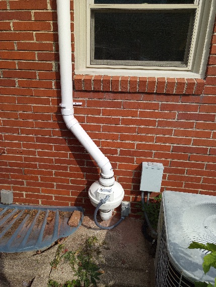 Brookfield Radon - Radon Mitigation System Outside Install #11