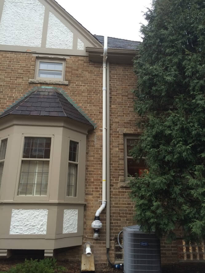 Brookfield Radon - Radon Mitigation System Outside Install #20