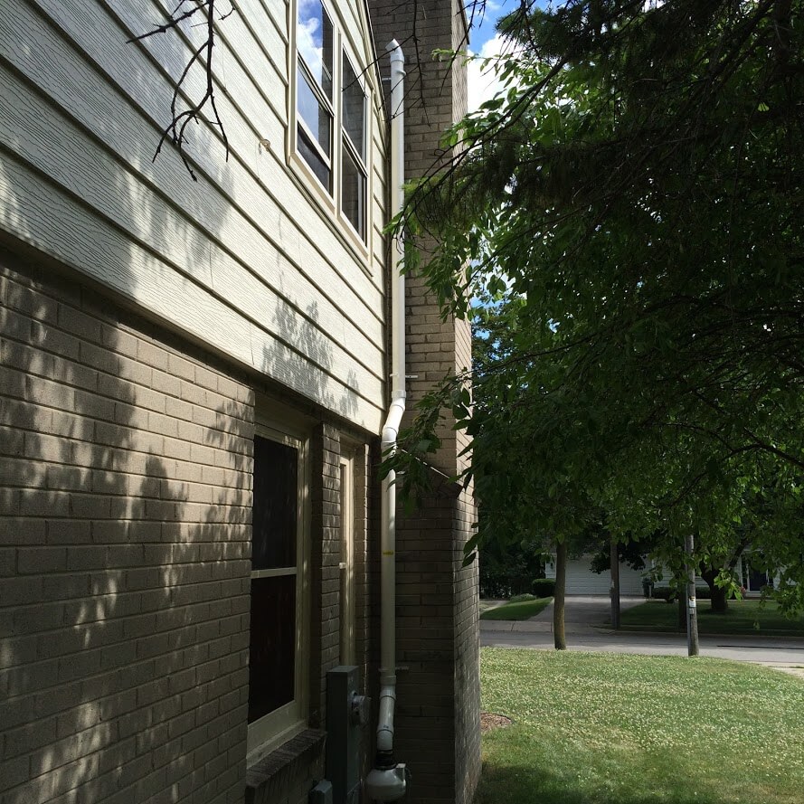 Brookfield Radon - Radon Mitigation System Outside Install #22