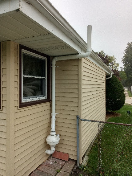 Brookfield Radon - Radon Mitigation System Outside Install #7